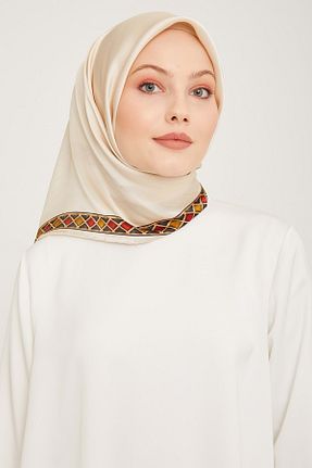 روسری زرشکی İpek Tivil Armine - کد 757935622