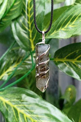 گردنبند جواهر قهوه ای زنانه سنگ TAUS STONE - کد 792067715