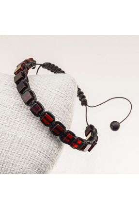 دستبند جواهر قهوه ای زنانه سنگ طبیعی Taşta Moda - کد 792114826