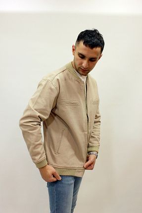 کاپشن بژ مردانه رگولار butiksinope - کد 792251485