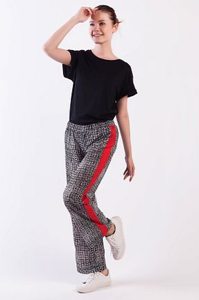 شلوار حجاب قهوه ای زنانه جین Akel - کد 3383521