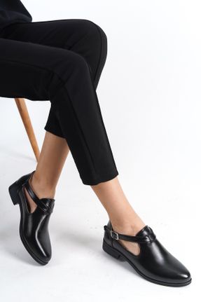 کفش کلاسیک مشکی زنانه چرم لاکی پاشنه کوتاه ( 4 - 1 cm ) پاشنه ساده کد 790152316