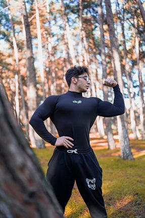 تیشرت اسپرت مشکی مردانه اسلیم StayFit Wears - کد 792197623