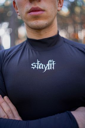 تیشرت اسپرت مشکی مردانه اسلیم StayFit Wears - کد 792197623