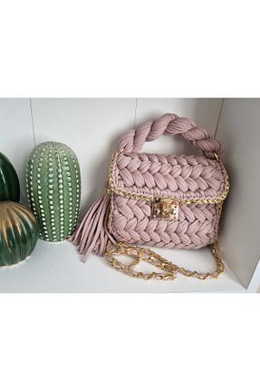 کیف دستی صورتی زنانه پارچه ای CHQEL - کد 792022282
