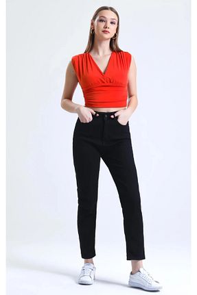 شلوار جین مشکی زنانه پاچه تنگ JILLY - کد 792254602