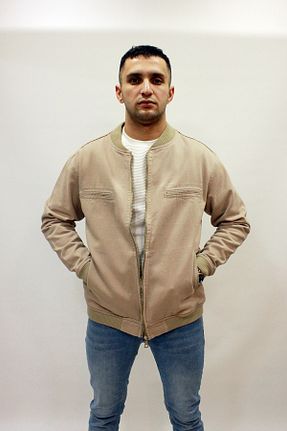 کاپشن بژ مردانه رگولار butiksinope - کد 792251485