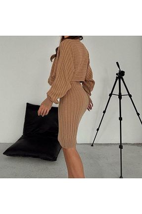 لباس بژ زنانه تریکو Valarmour - کد 792248490