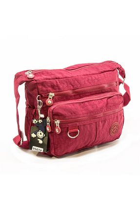 کیف پستچی زرشکی زنانه پارچه ای Baginn - کد 40235665