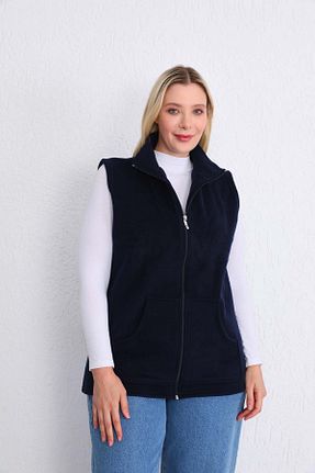 جلیقه سایز بزرگ سرمه ای زنانه رگولار Kardelen Butik Ümraniye - کد 370135613