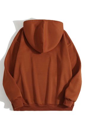 سوئیشرت قهوه ای زنانه چاپی DAXİS Sportwear Company - کد 792208494