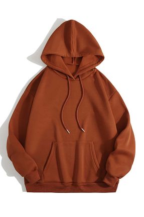 سوئیشرت قهوه ای زنانه چاپی DAXİS Sportwear Company - کد 792208494