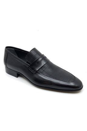 کفش کلاسیک مشکی مردانه چرم طبیعی کد 78174657