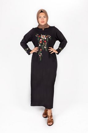 لباس حجاب مشکی زنانه رگولار ÇIKRIKÇI TEKSTİL ŞİLE BEZİ - کد 104800609