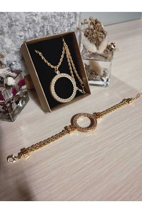 دستبند جواهر طلائی زنانه زیرکن GEZERGOLD TAKI - کد 105148823