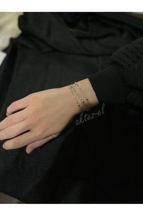 دستبند استیل (فولاد) زنانه استیل ضد زنگ AKTEZ-EL - کد 792412226