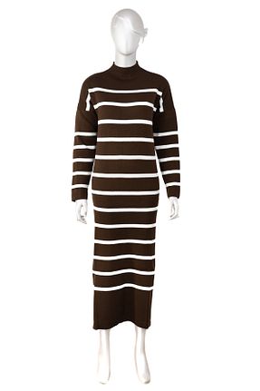 لباس قهوه ای زنانه تریکو Oppland - کد 792491361