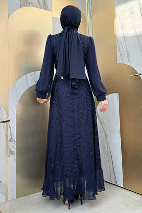 لباس حجاب سرمه ای زنانه رگولار Bym Fashion - کد 792561572