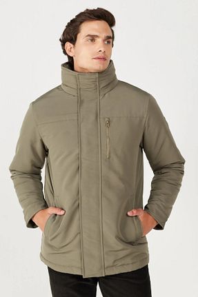 پالتو پشمی سبز مردانه اورسایز Wrangler - کد 786135508