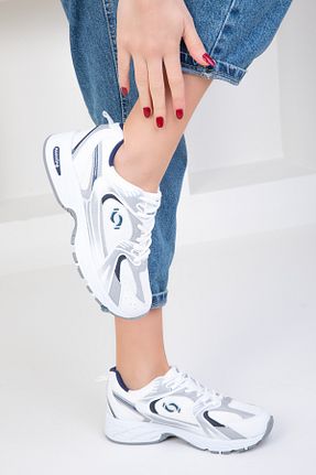 کفش اسنیکر سفید زنانه بند دار SOHO - کد 791489208