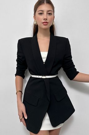کمربند سفید زنانه چرم مصنوعی LİA KEMER - کد 792378137