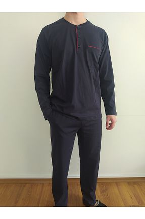 ست لباس راحتی سرمه ای مردانه ساده RAMS TEKSTİL - کد 792376265