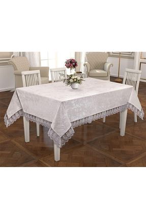 رومیزی بژ مخمل ZESA HOME - کد 792566188