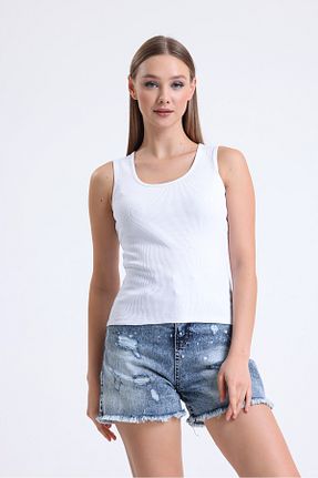 تیشرت سفید زنانه رگولار Huzur Moda - کد 792469667