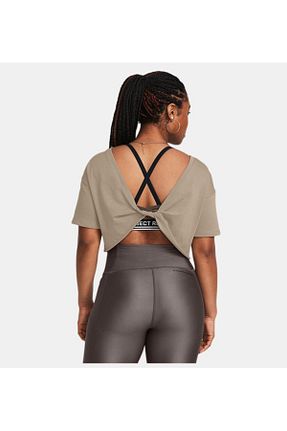 تیشرت اسپرت قهوه ای زنانه Relaxed Under Armour - کد 792629288