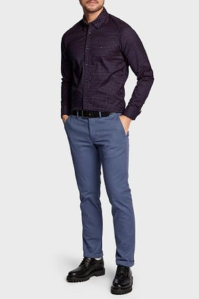 شلوار سرمه ای مردانه پنبه - الاستین Tommy Hilfiger - کد 792630346