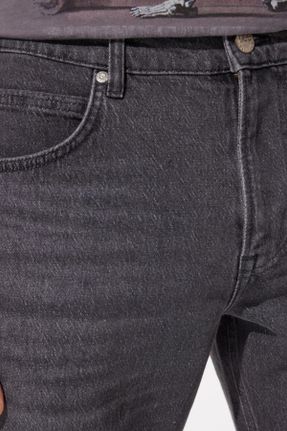 شلوار جین طوسی مردانه پاچه تنگ فاق بلند پنبه (نخی) کد 675474333