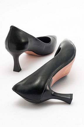 کفش استایلیتو مشکی پاشنه نازک luvishoes - کد 792876328