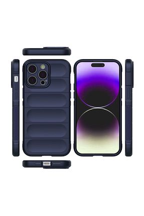 کاور و قاب سرمه ای iPhone 15 Pro Max AKSEFİZZ - کد 792399011