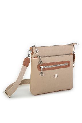 کیف پستچی قهوه ای زنانه چرم مصنوعی Nas Bag - کد 291200271
