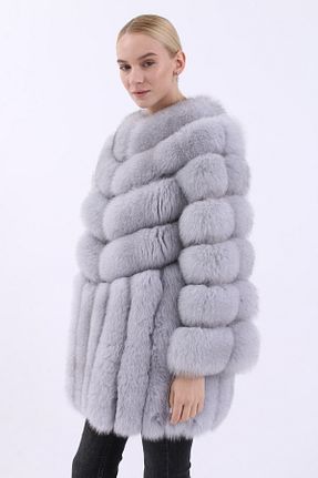 کاپشن طوسی زنانه رگولار NEVADA - کد 792757497