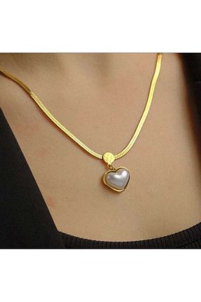 گردنبند استیل ( فولاد ) طلائی زنانه استیل (فولاد) JUNEBAG - کد 792697973