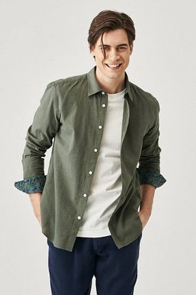 پیراهن خاکی مردانه رگولار Wrangler - کد 674351517