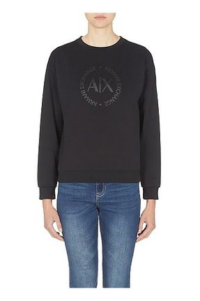 سوئیشرت مشکی زنانه چاپی Armani Exchange - کد 792827820
