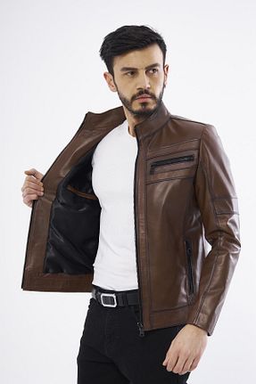 کاپشن قهوه ای مردانه رگولار DERİNSS - کد 31538023