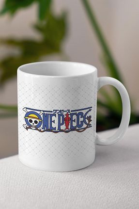 لیوان آب سفید سرامیک Anime Marketi - کد 793188379