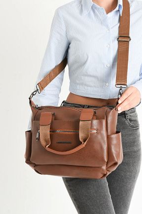 کیف دستی قهوه ای زنانه ابعاد بزرگ Lifonbag - کد 793252905