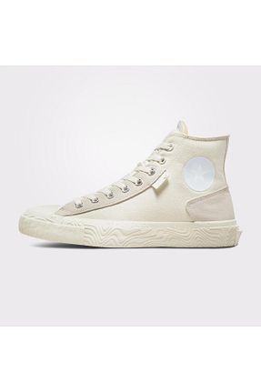 کفش اسنیکر بژ زنانه بند دار Converse - کد 793124514