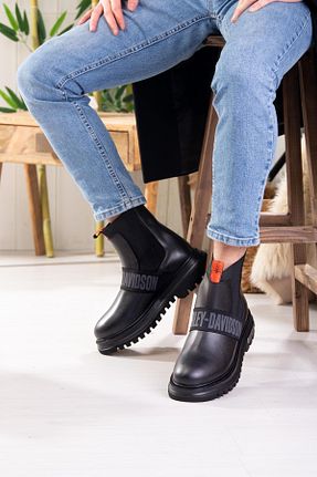 بوت / نیم بوت مشکی مردانه پارچه ای HARLEY - کد 793133746