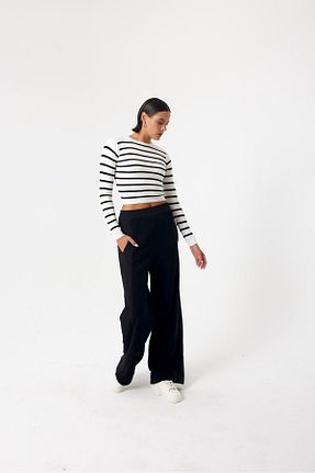 بلوز سفید زنانه اسلیم فیت LONCA - کد 793185074