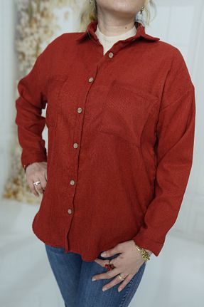 پیراهن حجاب قرمز زنانه رگولار Modaytesettür - کد 793261689