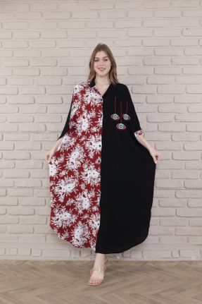 لباس مشکی زنانه پنبه (نخی) اورسایز بافتنی کد 792909894