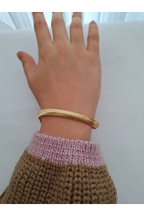 دستبند جواهر طلائی زنانه روکش طلا Stilly - کد 786142309