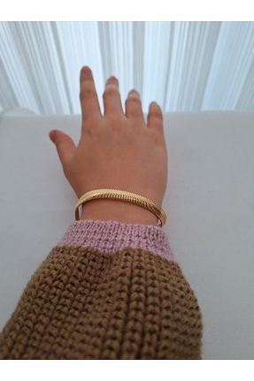 دستبند جواهر طلائی زنانه روکش طلا Stilly - کد 786142309