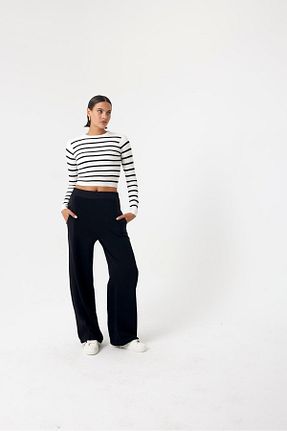 بلوز سفید زنانه اسلیم فیت LONCA - کد 793185074
