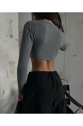 بلوز طوسی زنانه ساده NUA - کد 793187050